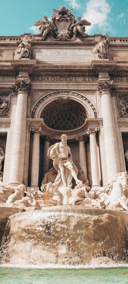 Trevi Fountain, Rome, Italy Wallpaper 1080x2400