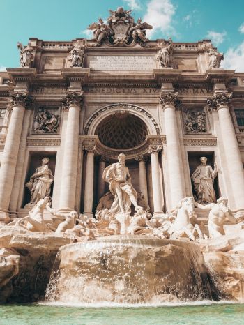 Trevi Fountain, Rome, Italy Wallpaper 2048x2732