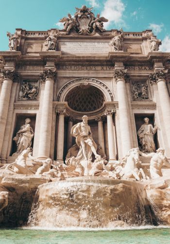 Trevi Fountain, Rome, Italy Wallpaper 1668x2388