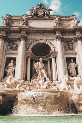 Trevi Fountain, Rome, Italy Wallpaper 640x960