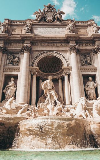 Trevi Fountain, Rome, Italy Wallpaper 1600x2560