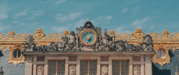 Versailles, palace, aesthetics Wallpaper 3440x1440