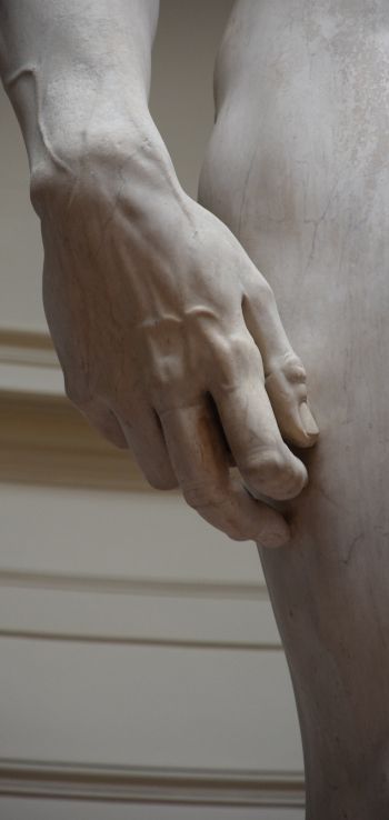 Обои 1440x3040 рука, скульптура, статуя