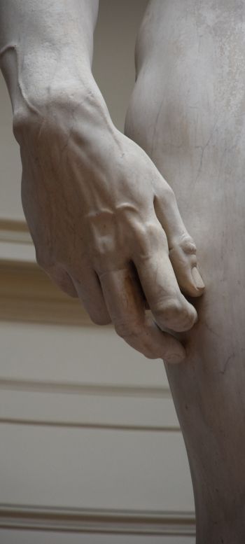 Обои 1440x3200 рука, скульптура, статуя