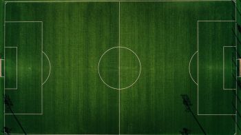 Обои 1600x900 футбольное поле, зеленые обои
