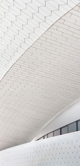 bend, white, building Wallpaper 1440x2960