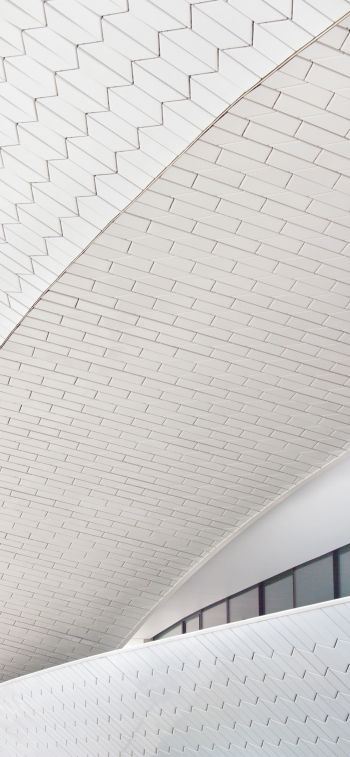bend, white, building Wallpaper 828x1792