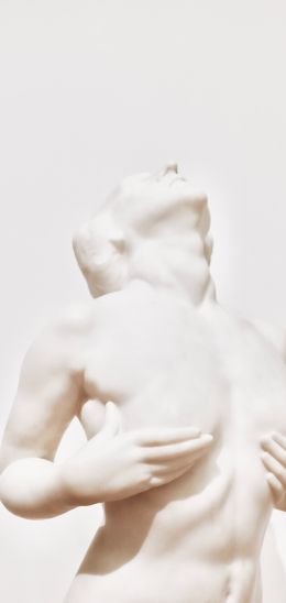 sculpture, aesthetics, white Wallpaper 1080x2280