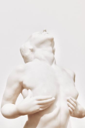 Обои 640x960 скульптура, эстетика, белый