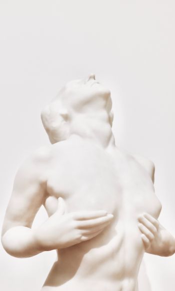 Обои 1200x2000 скульптура, эстетика, белый
