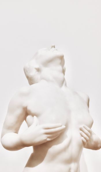 sculpture, aesthetics, white Wallpaper 600x1024