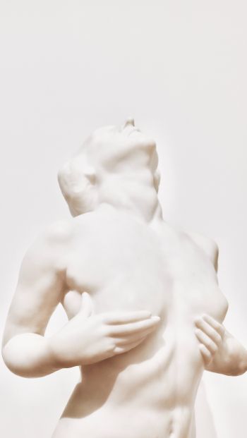 Обои 640x1136 скульптура, эстетика, белый