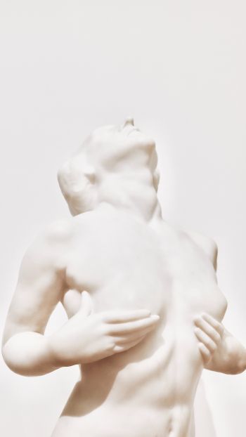 Обои 1080x1920 скульптура, эстетика, белый