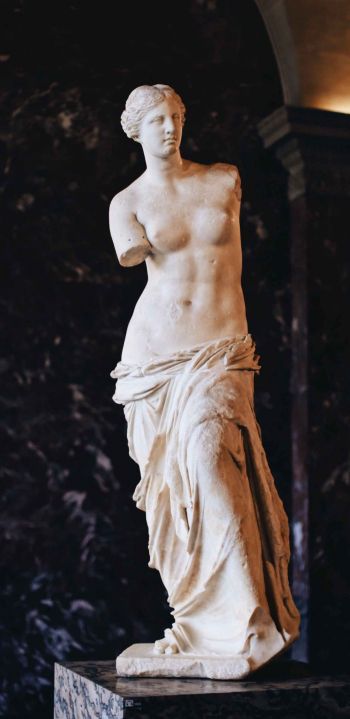 Обои 1440x2960 Венера Милосская, статуя, скульптура