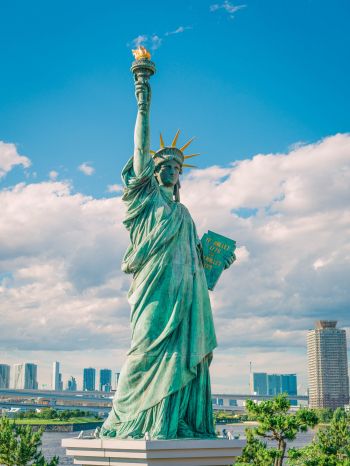 Обои 1620x2160 Статуя Свободы, статуя, Нью-Йорк