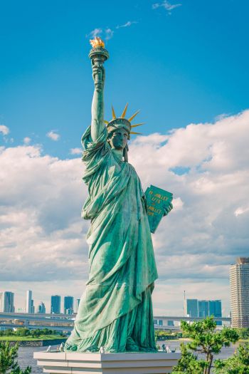 Statue of Liberty, statue, New York Wallpaper 640x960