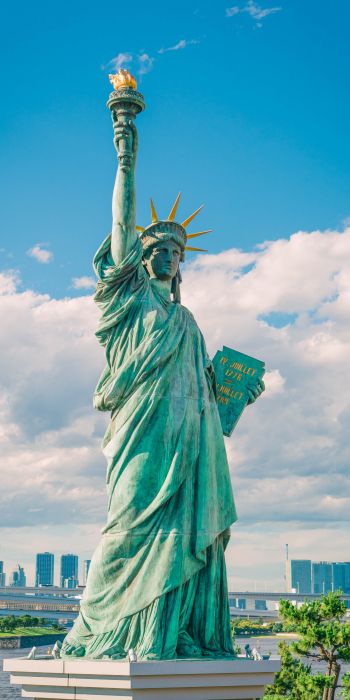 Statue of Liberty, statue, New York Wallpaper 720x1440