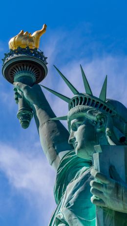 Statue of Liberty, statue, New York Wallpaper 640x1136