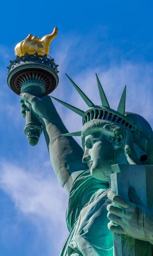 Statue of Liberty, statue, New York Wallpaper 1200x2000