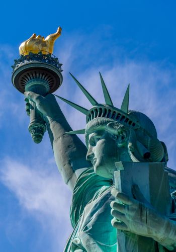 Обои 1668x2388 Статуя Свободы, статуя, Нью-Йорк