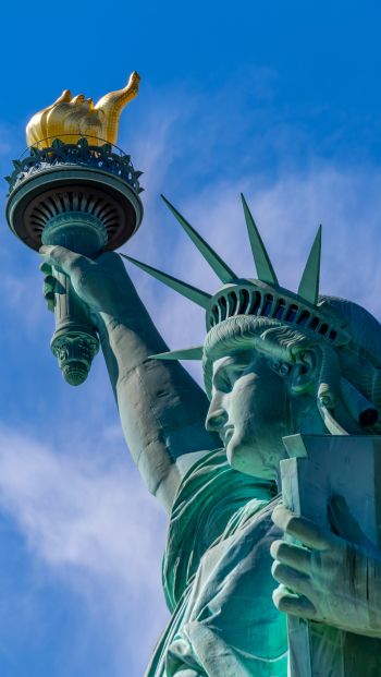 Statue of Liberty, statue, New York Wallpaper 640x1136