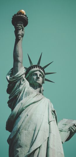 Statue of Liberty, statue, New York Wallpaper 1080x2220