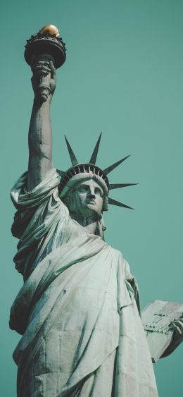 Statue of Liberty, statue, New York Wallpaper 1080x2340