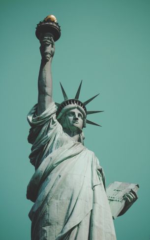 Statue of Liberty, statue, New York Wallpaper 1752x2800