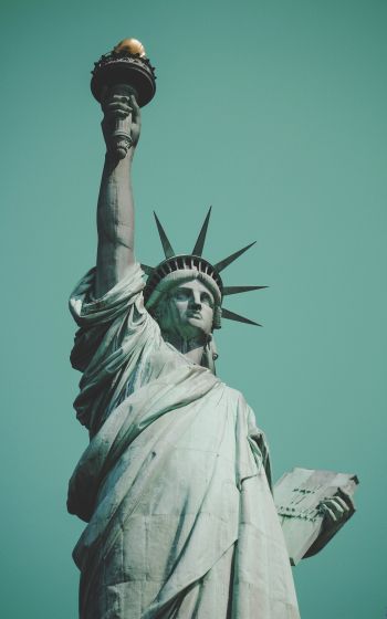 Обои 1600x2560 Статуя Свободы, статуя, Нью-Йорк