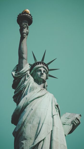 Обои 640x1136 Статуя Свободы, статуя, Нью-Йорк