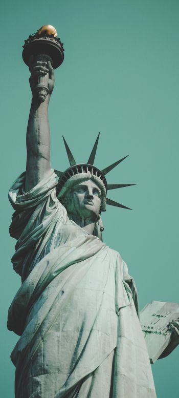 Statue of Liberty, statue, New York Wallpaper 1440x3200