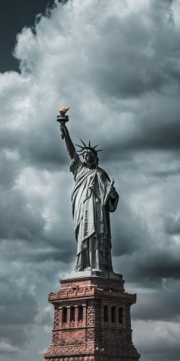 Statue of Liberty, statue, New York Wallpaper 720x1440