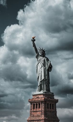 Statue of Liberty, statue, New York Wallpaper 1200x2000