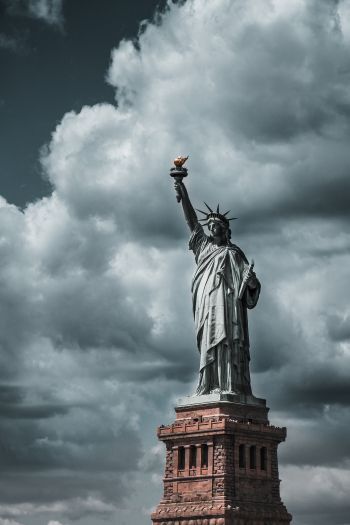 Обои 640x960 Статуя Свободы, статуя, Нью-Йорк