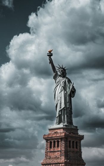 Statue of Liberty, statue, New York Wallpaper 1752x2800