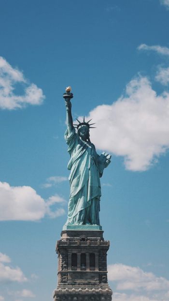 Обои 750x1334 Статуя Свободы, статуя, Нью-Йорк
