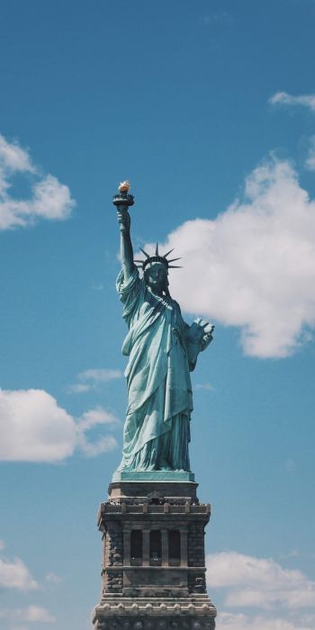 Обои 720x1440 Статуя Свободы, статуя, Нью-Йорк