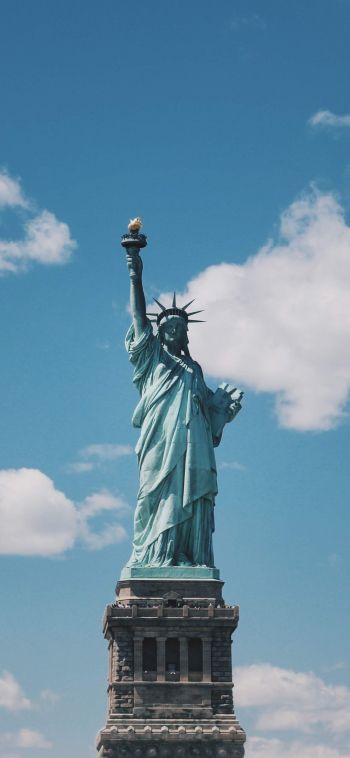 Обои 1080x2340 Статуя Свободы, статуя, Нью-Йорк