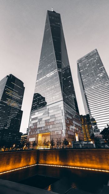 Обои 640x1136 Всемирный торговый центр, Нью-Йорк, США