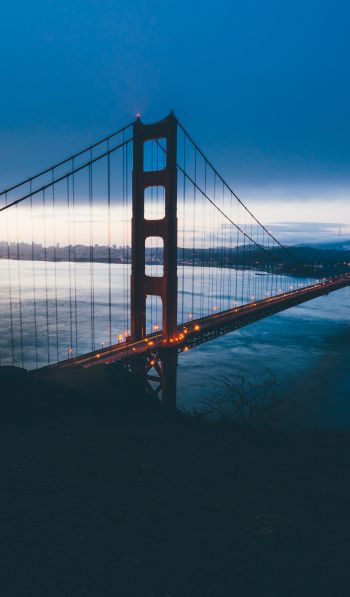 Обои 600x1024 Мост Золотые Ворота, Сан-Франциско, США