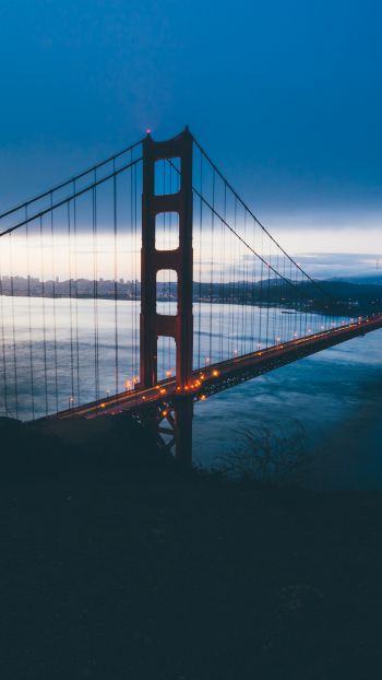 Обои 2160x3840 Мост Золотые Ворота, Сан-Франциско, США