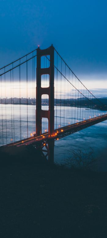 Обои 1080x2400 Мост Золотые Ворота, Сан-Франциско, США