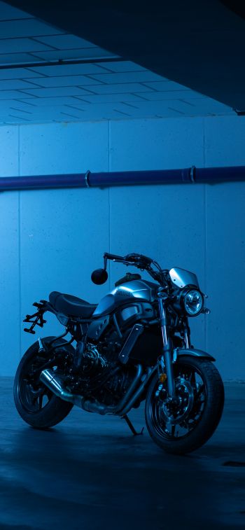 Yamaha, blue Wallpaper 1125x2436