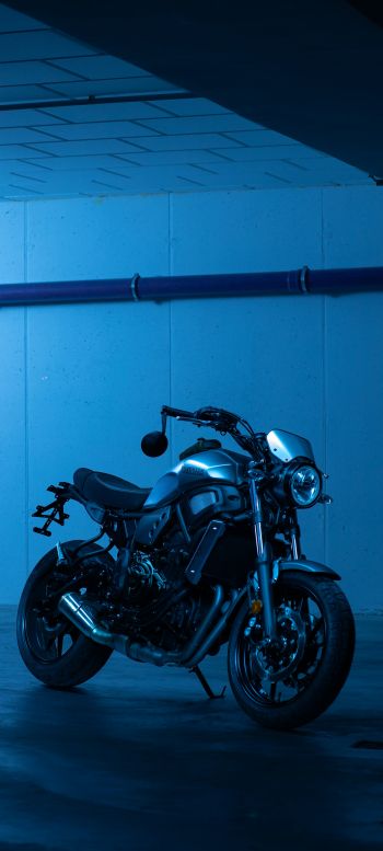 Yamaha, blue Wallpaper 1440x3200