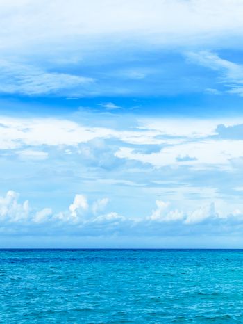 Обои 1620x2160 Мальдивы, океан, небо