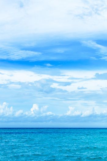 Обои 640x960 Мальдивы, океан, небо