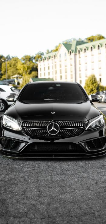 Mercedes, sports car Wallpaper 1080x2280
