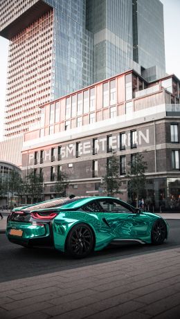 BMW i8, sports car Wallpaper 640x1136