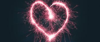 heart, romance, Valentine's day Wallpaper 2560x1080