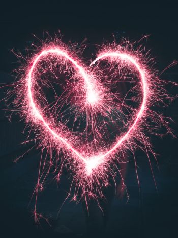 Обои 2048x2732 сердце, романтика, День святого Валентина